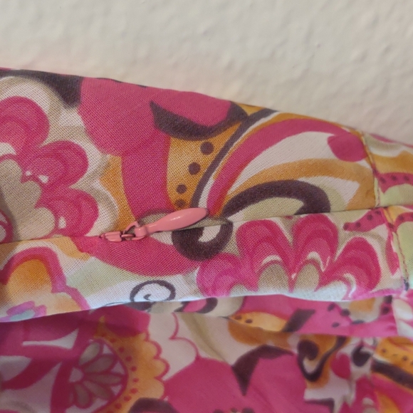 y2k floral Sigrid Olsen flowy tank with bow detail - Picture 7 of 8